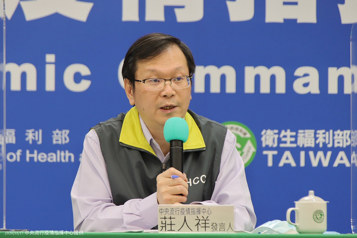 中央流行疫情指揮中心發言人莊人祥 圖：中央流行疫情指揮中心/提供