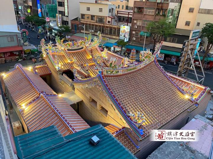 高雄市定古蹟旗津天后宮修復工程進入尾聲。 圖：翻攝旗津天后宫臉書