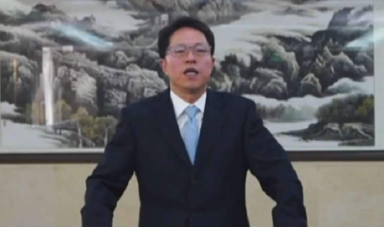 中國國務院港澳事務辦公室主任張曉明。 圖 : 翻攝Youtube