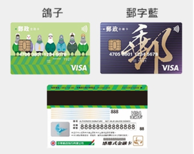 中華郵政預計在11/24推出結合悠遊卡功能的新版郵政VISA金融卡。 圖：取自中華郵政官網