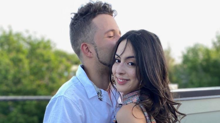 21歲女子薩勒絲（Isabella Thallas）與27歲男友賽門（Darian Simon）遭鄰居開槍，造成一死一傷的慘劇。 圖：翻攝新浪網