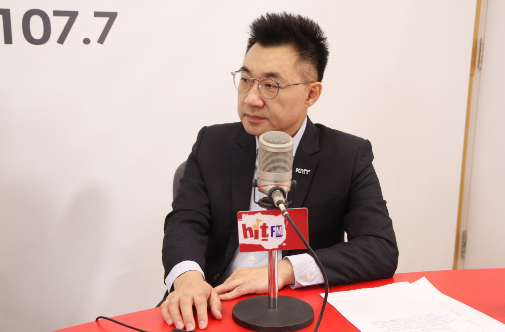江啟臣說，他是補選的黨主席、是中繼投手，要把這局好好投完。 圖:Hit Fm《羅友志嗆新聞》製作單位提供