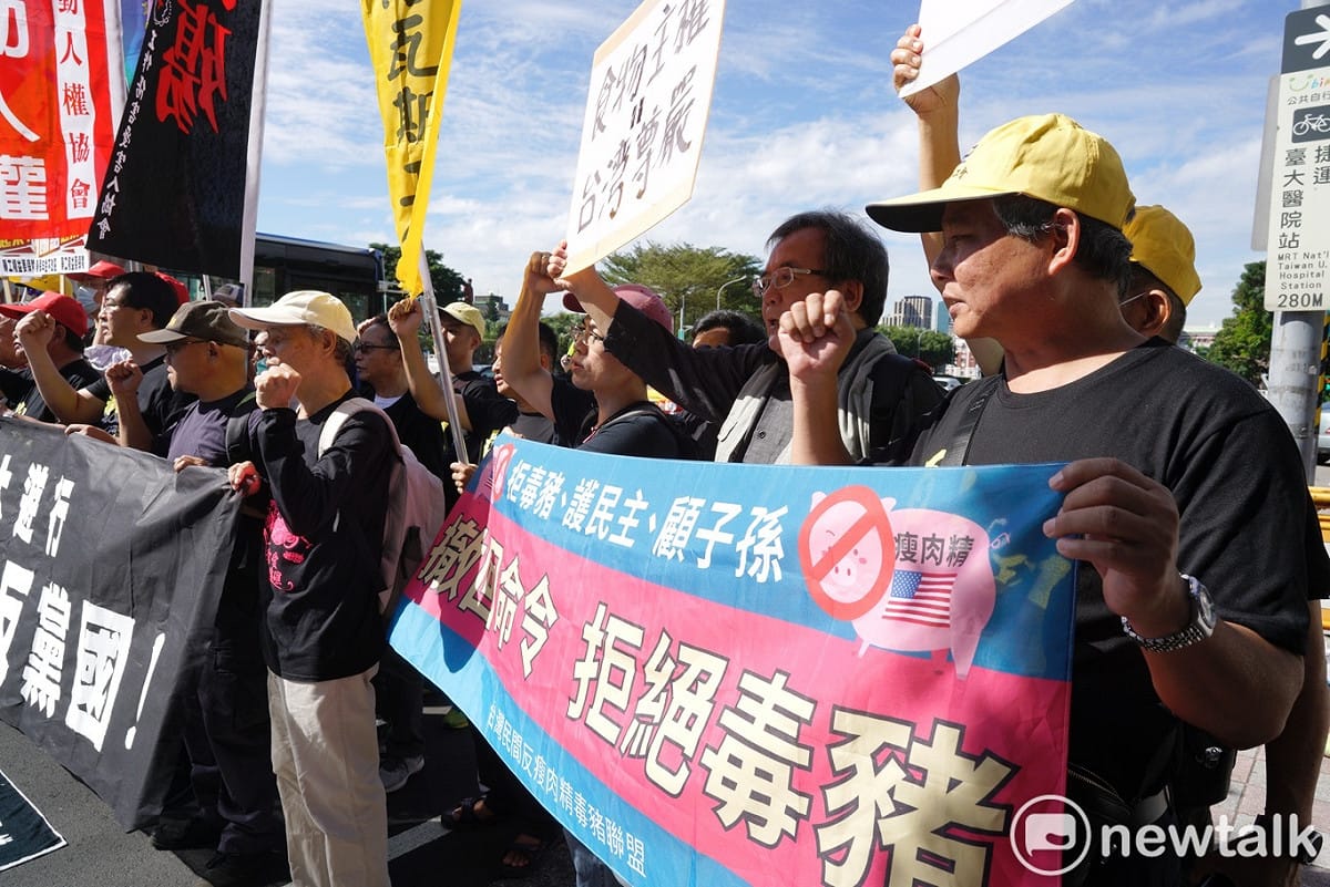反開放美萊豬進口是今年秋鬥的遊行主軸。 圖：張良一/攝