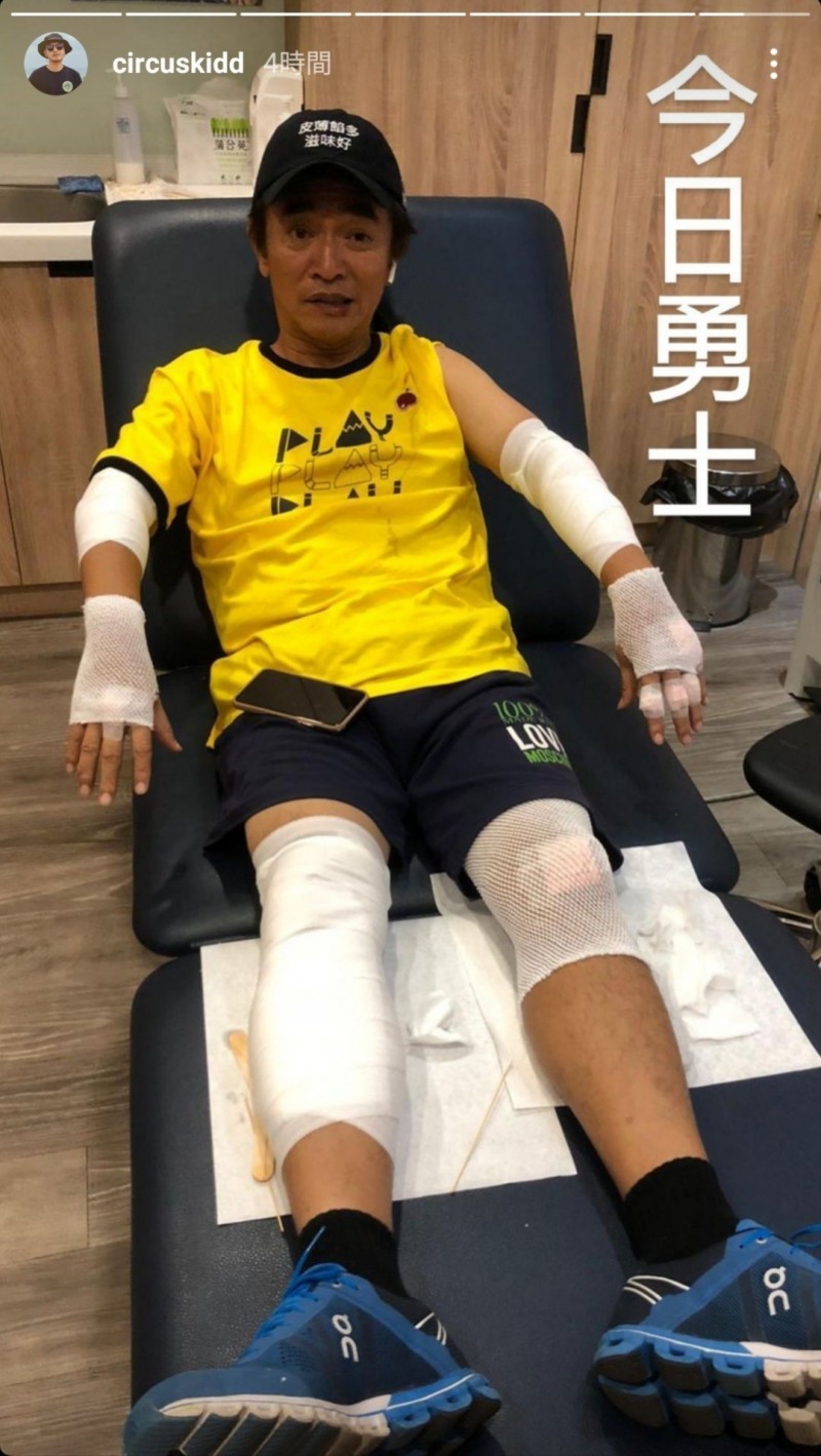 KID同在錄影現場，稱憲哥「今日勇士」。 圖：翻攝自KID IG