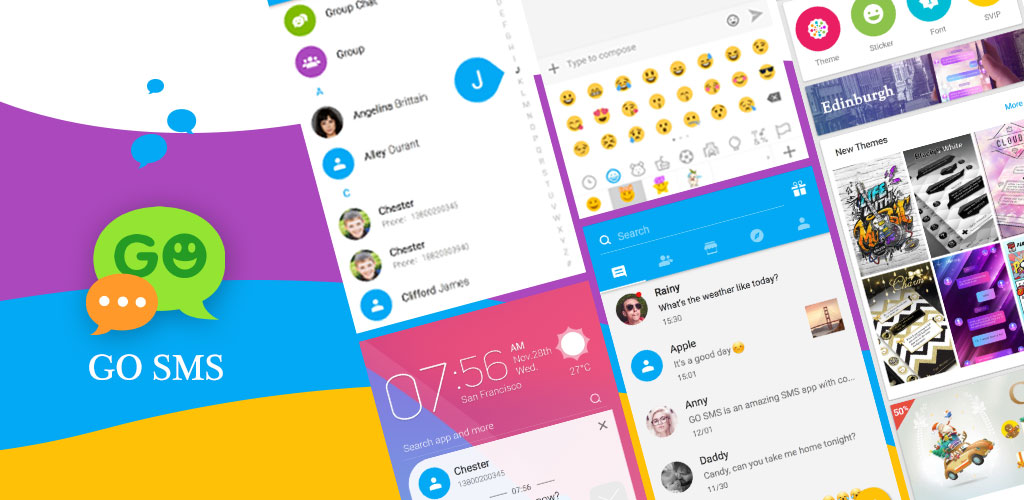 破億下載的GO SMS Pro通訊軟體被發現軟體漏洞，私人訊息內容都遭暴露在外。 圖：翻攝自GO SMS Pro臉書