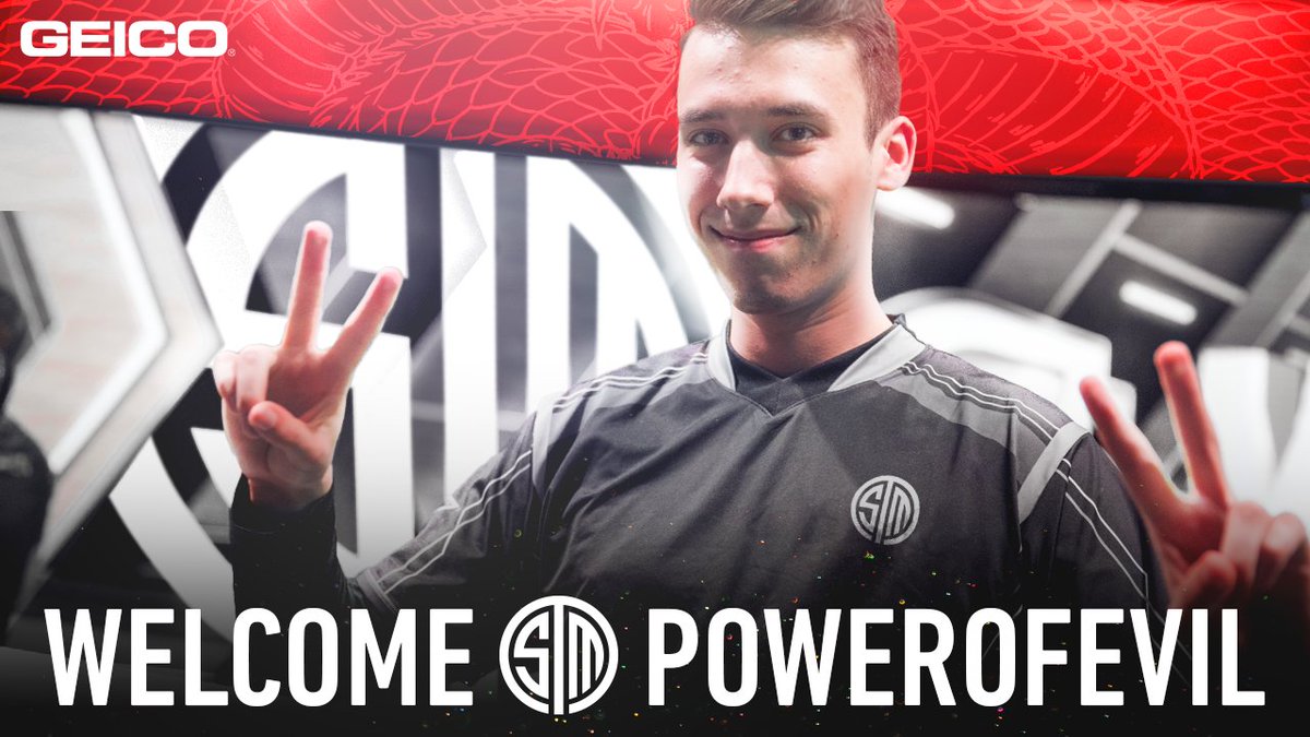 TSM宣布簽下PowerOfEvil作為新賽季中路選手。 圖：翻攝自TSM官網