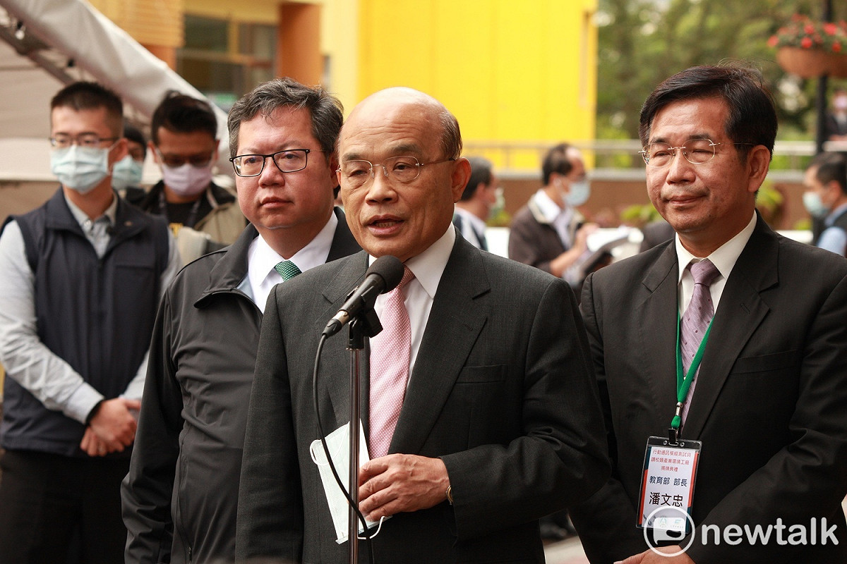 蘇貞昌呼籲國民黨立委不要再繼續阻擋他上台向人民報告。 圖：林昀真／攝