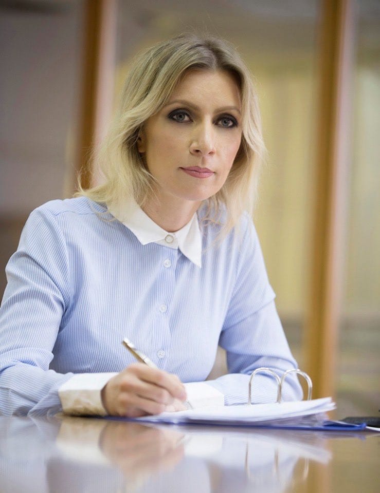 俄羅斯外交部發言人扎哈洛娃（Maria Zakharova）批評拉脫維亞是「新納粹政權」。 圖：俄羅斯外交部官方推特（資料照）