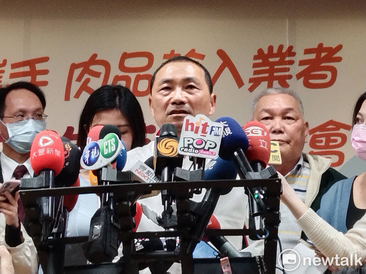 侯友宜強調「行動永遠比口號重要」，呼籲其他縣市和中央一起響應新北市的「不進『萊』運動」。 圖：林昀真／攝