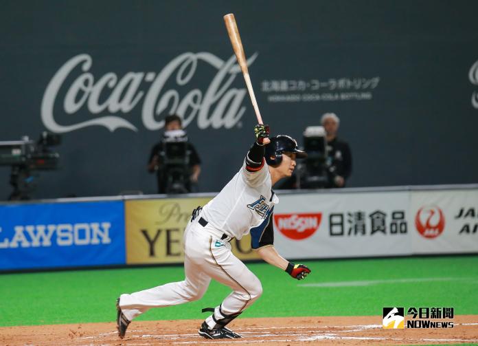 日本火腿鬥士隊外野手西川遙輝。 圖／記者葉政勳攝 , 2019.03.30