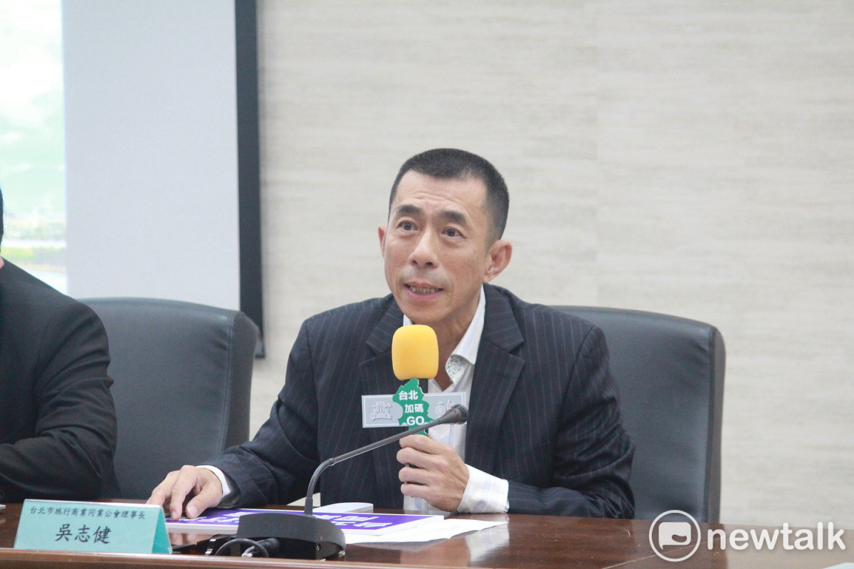 台北市旅行商業同業公會理事長吳志健。 圖：周煊惠 ／攝