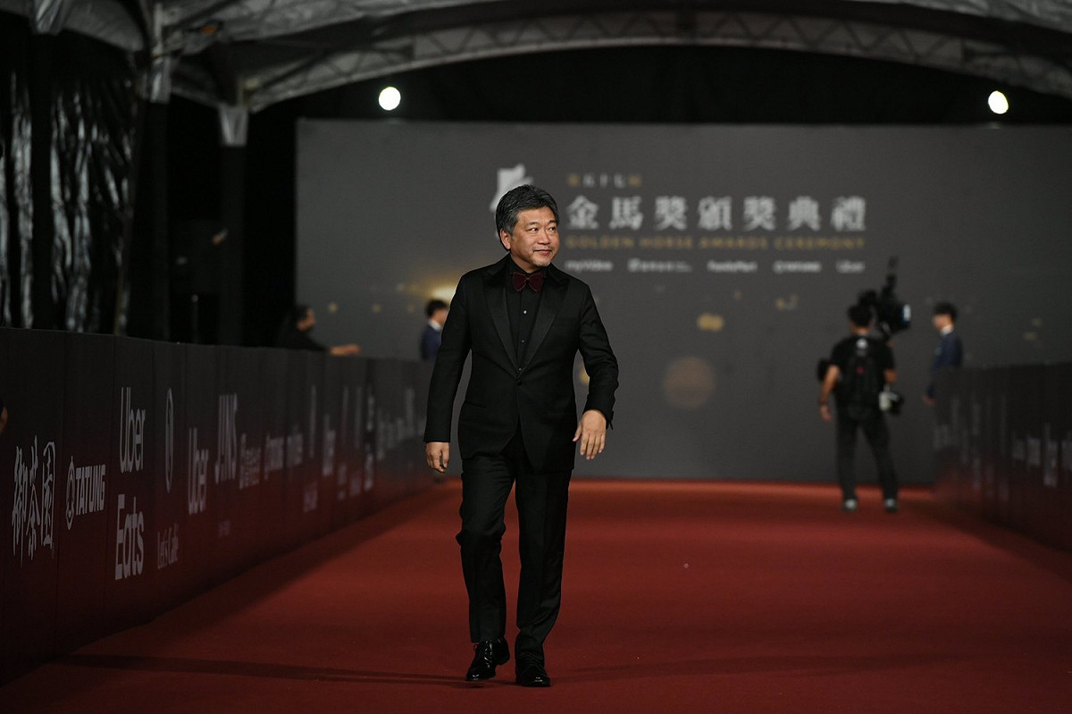 紅毯收視最高落在日本大導演是枝裕和的訪問。 圖：金馬執委會/提供