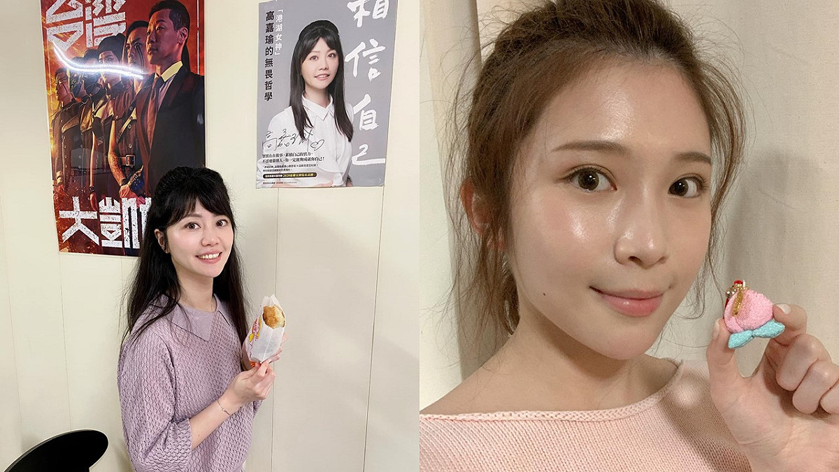 民進黨立委高嘉瑜(左)與雞排妹鄭家純。 圖：翻攝自高嘉瑜臉書、雞排妹臉書