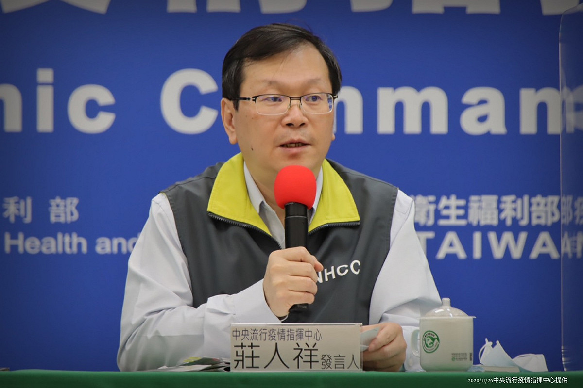 中央流行疫情指揮中心發言人莊人祥 圖：中央流行疫情指揮中心/提供