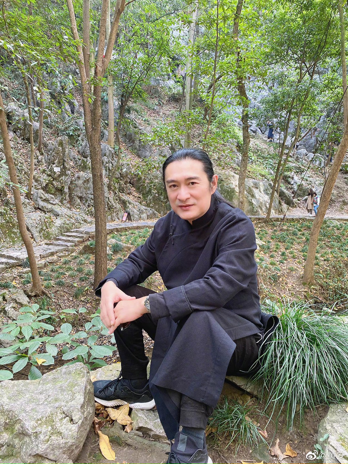 黃安長期定居中國，時常發表他對祖國的認同，以及酸民進黨政府台獨。 圖：翻攝微博