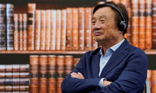 華為創辦人任正非。 圖：翻攝自Huawei臉書（資料照片）