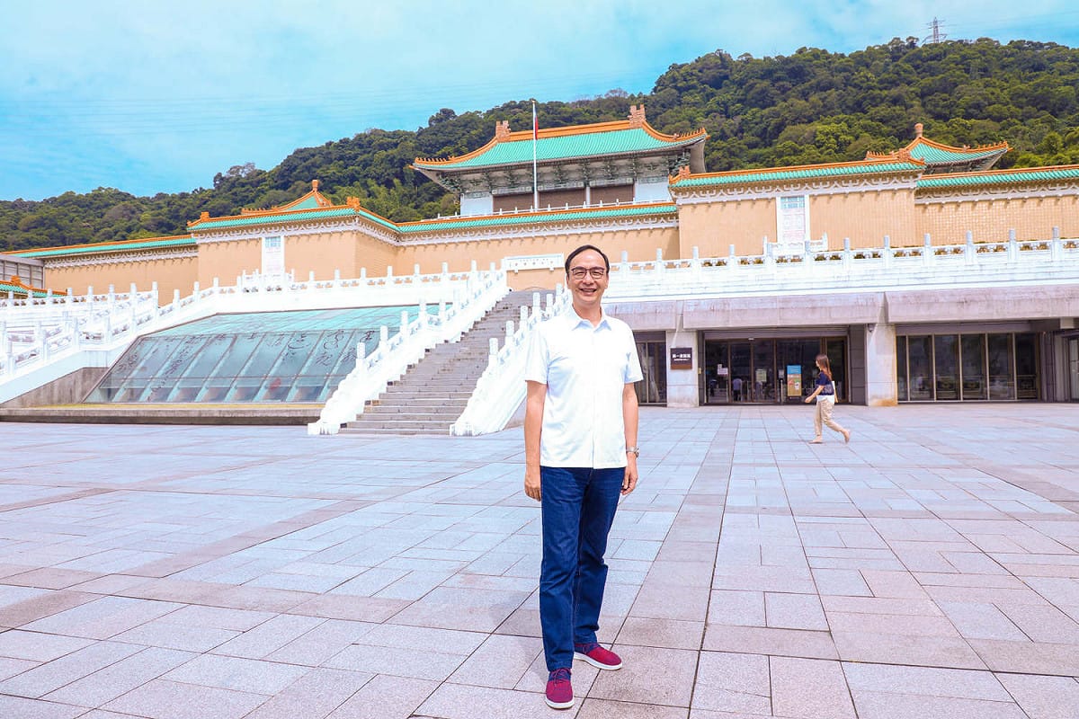 朱立倫認為，珍惜故宮博物院，不該因為政治立場、意識形態，而有所不同。 圖：翻攝朱立倫臉書
