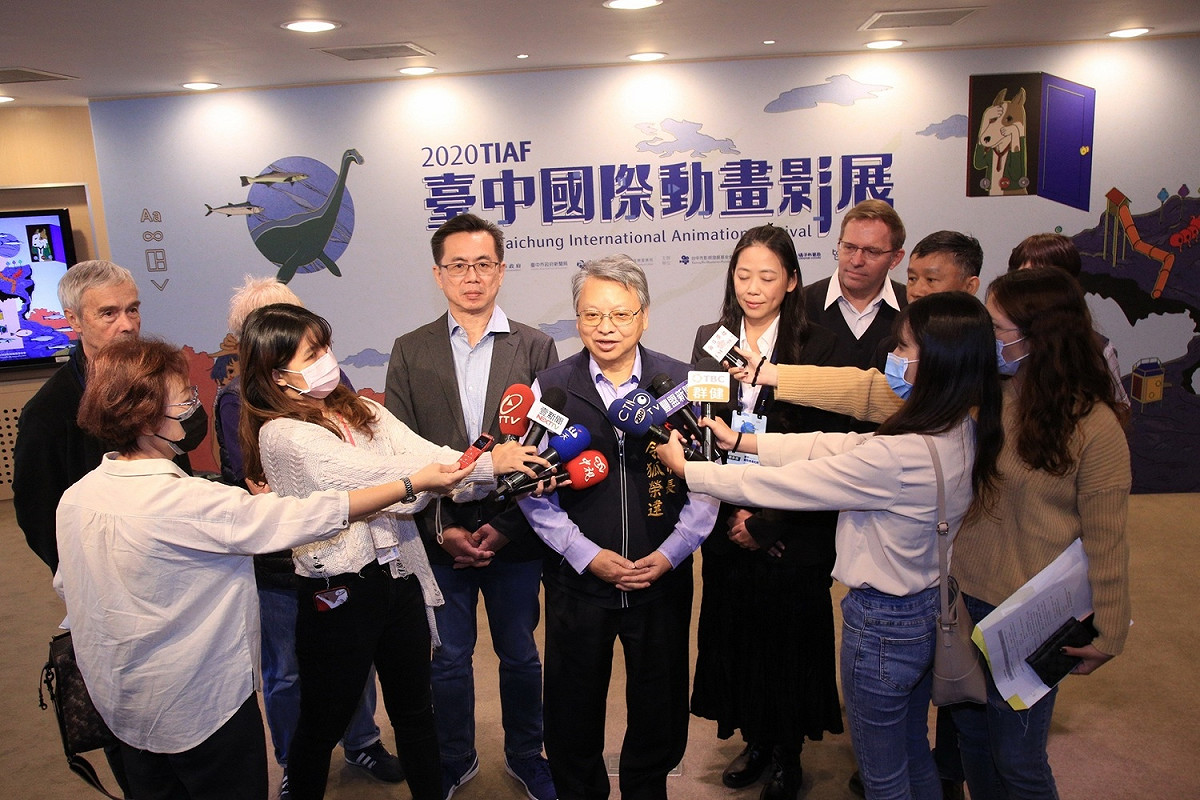副市長令狐榮達感謝策展人及國內外影人辛勤付出及參與。 台中市政府/提供