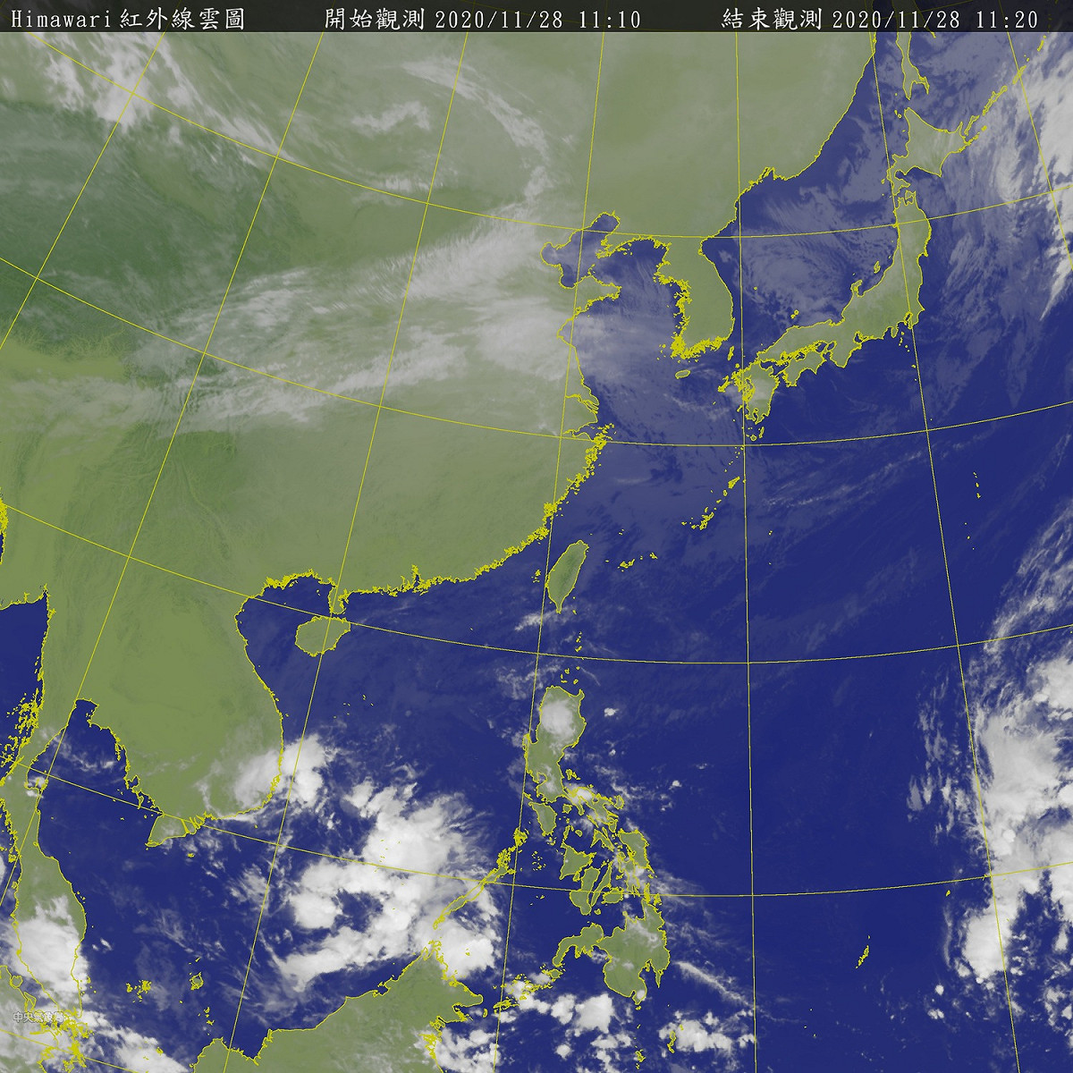 受東北風及冷空氣南下影響，北台將濕冷一周。 圖：中央氣象局/提供
