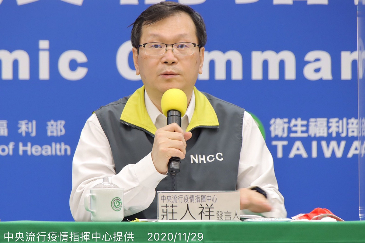 中央流行疫情指揮中心發言人莊人祥 圖：中央流行疫情指揮中心/提供
