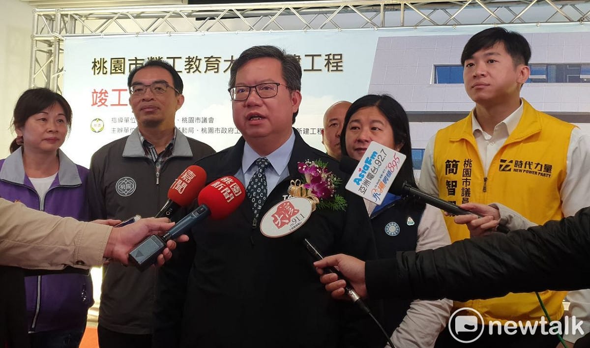 鄭文燦表示，桃園各檢疫所最大容量可到達8千人，相信在入境檢疫、集中檢疫上並沒有問題。 圖：林昀真/攝