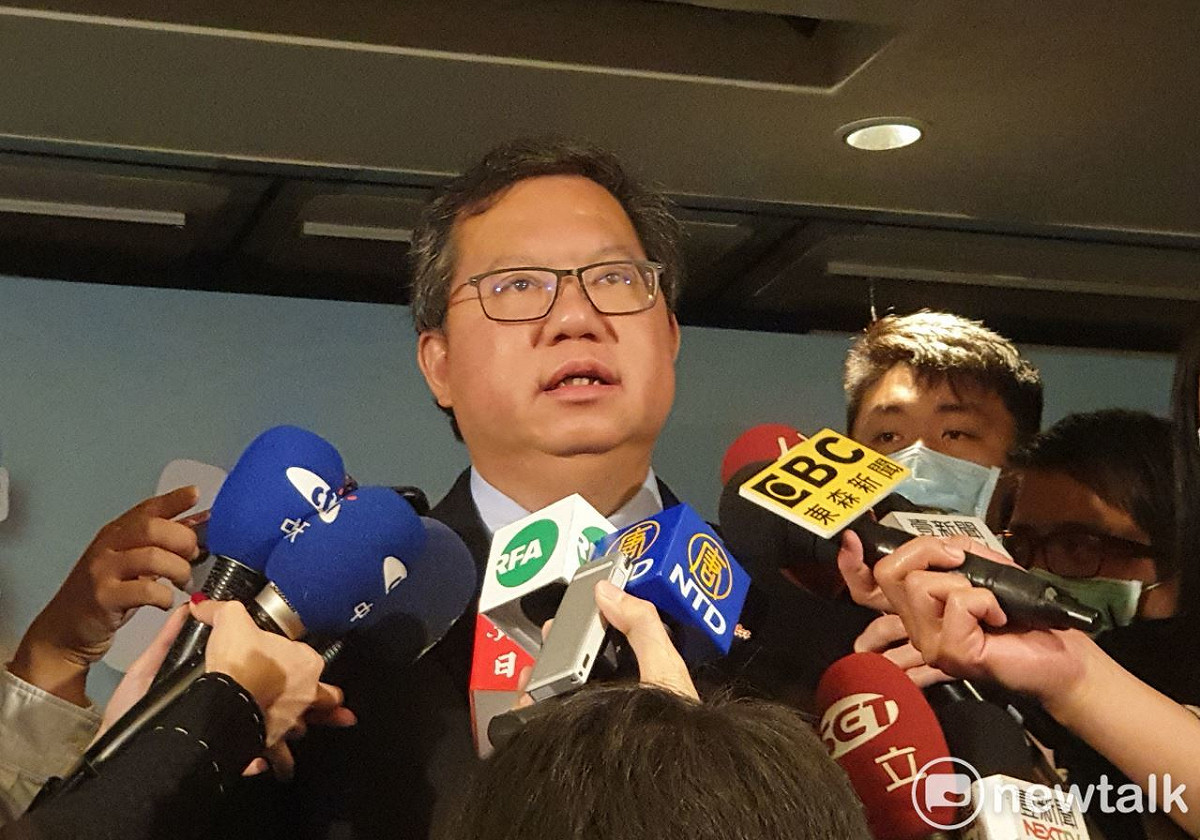 鄭文燦表示，政院推動的五項萊豬管理措施，在地方政府的層級上，溯源的制度需要建立起來，桃園市已經做好產地標示的準備工作。 圖：林昀真／攝