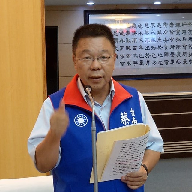 台南市國民黨籍議員蔡育輝提案修正《台南市食品安全管理自治條例》。 圖：取自蔡育輝臉書（資料照片）