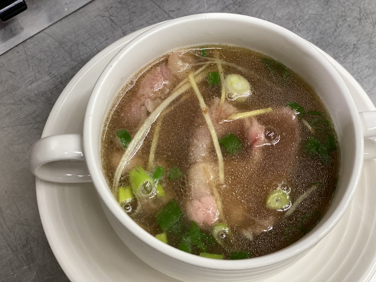 星享道酒店的早餐─台南牛肉湯。 星享道酒店/提供