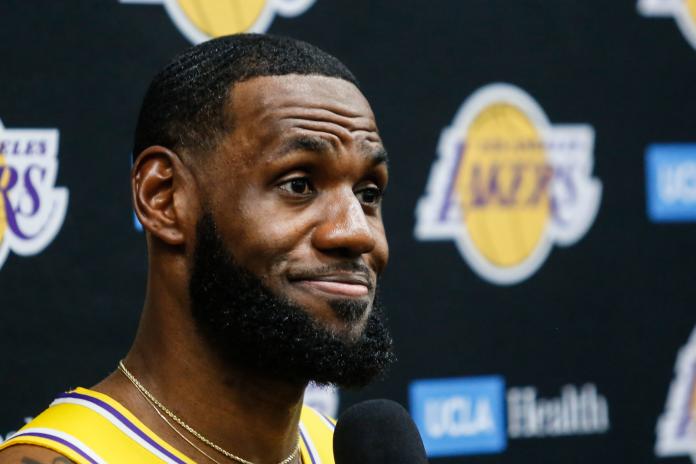湖人球星LeBron James。 圖／美聯社／達志影像