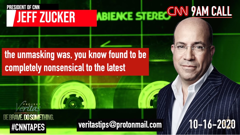 CNN晨間會議的紀錄被Project Veritas持續曝光。 圖:截自Project Veritas 頻道影片