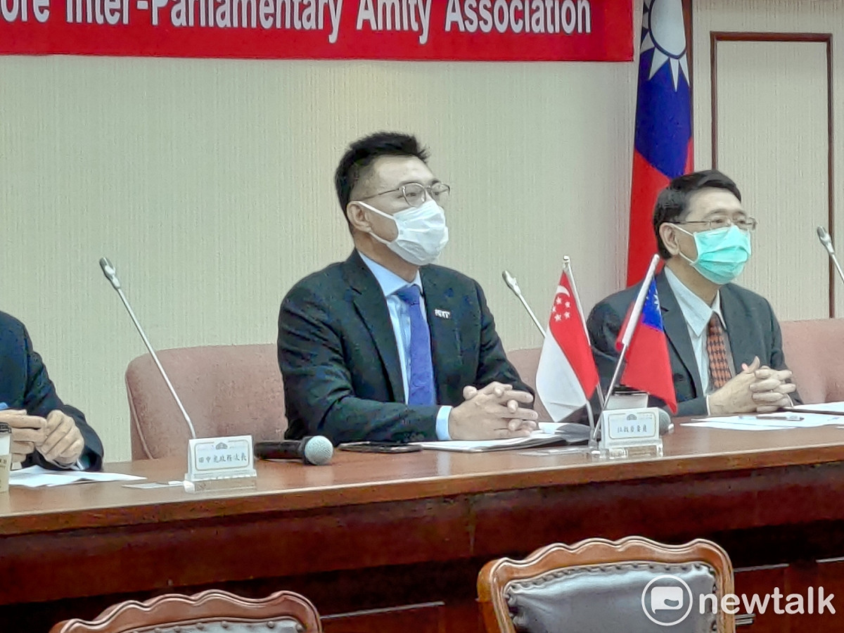 國民黨主席江啟臣。 圖：黃建豪/攝