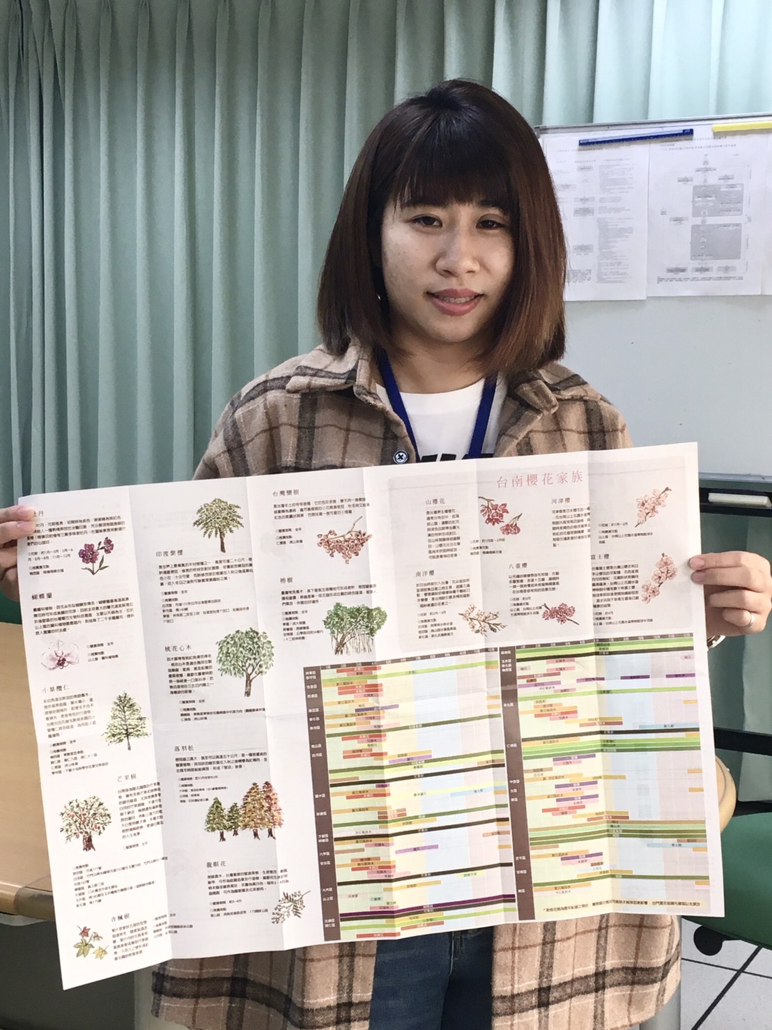 南國花都特色摺頁地圖。 圖：台南市觀旅局／提供