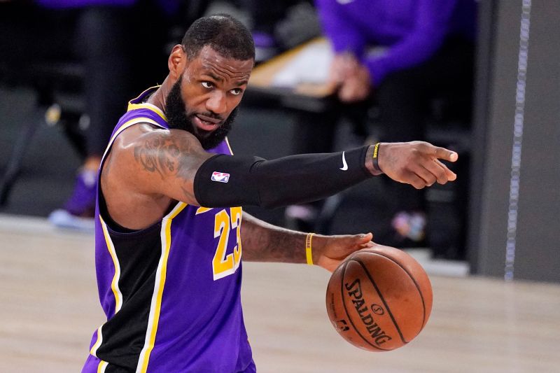 「詹皇」LeBron James生涯10次打進總冠軍賽。 圖／美聯社／達志影像