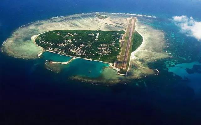 中國在南海的三沙設市，並建立機場。 圖 : 翻攝自每日頭條