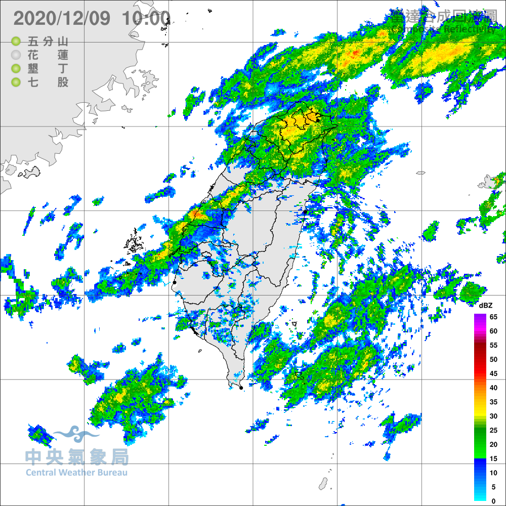 氣象局表示，今日全台都有降雨機會，其中北北基宜仍要嚴防大雨。 圖：氣象局／提供