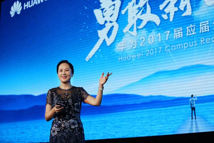 華為財務長孟晚舟。 圖：翻攝自華為