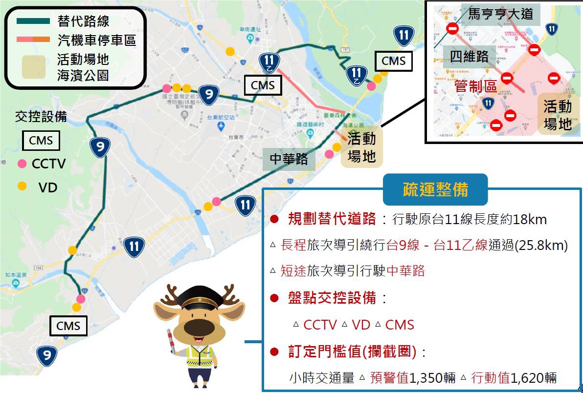替代路線圖。 圖：交通部／提供