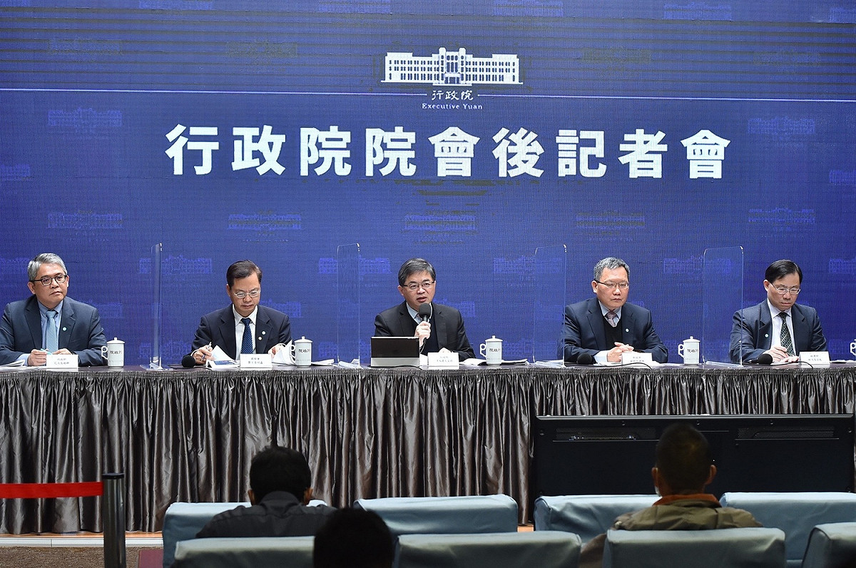 行政院會後記者會。 圖：行政院提供