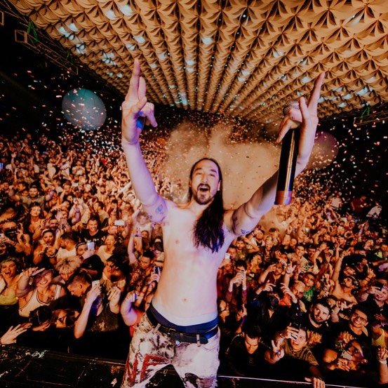 知名DJ Steve Aoki過去曾和BTS合作，也將驚喜現身Big Hit家族演唱會。 圖：翻攝自Steve Aoki IG