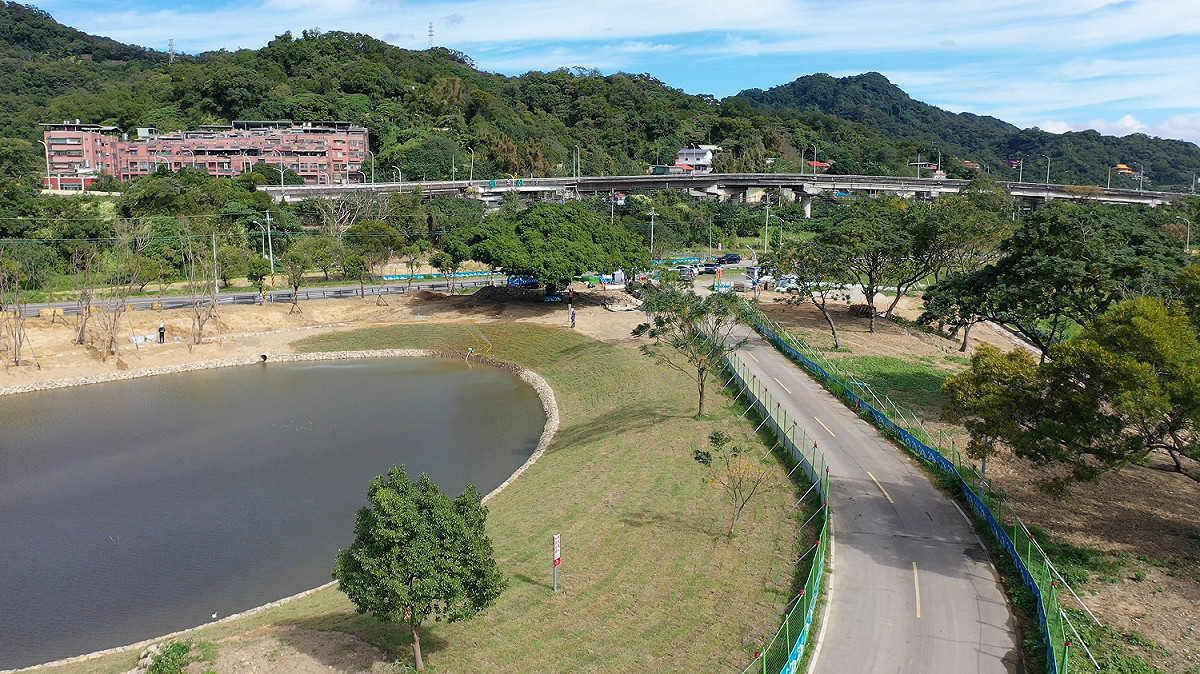 樹林河濱公園預定109年12月底完成環境綠美化改善 圖：新北市高灘處／提供