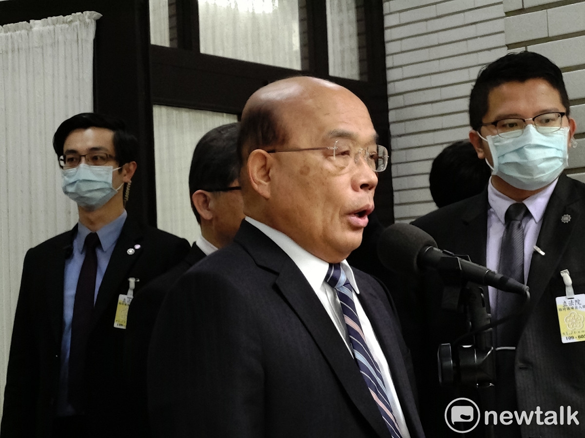 蘇貞昌說，政府一直按部就班在做，希望房價合理。 圖：黃建豪/攝