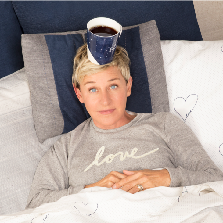 美國知名脫口秀主持人艾倫狄珍妮（Ellen DeGeneres）驚傳染疫。 圖：翻攝自Ellen DeGeneres臉書