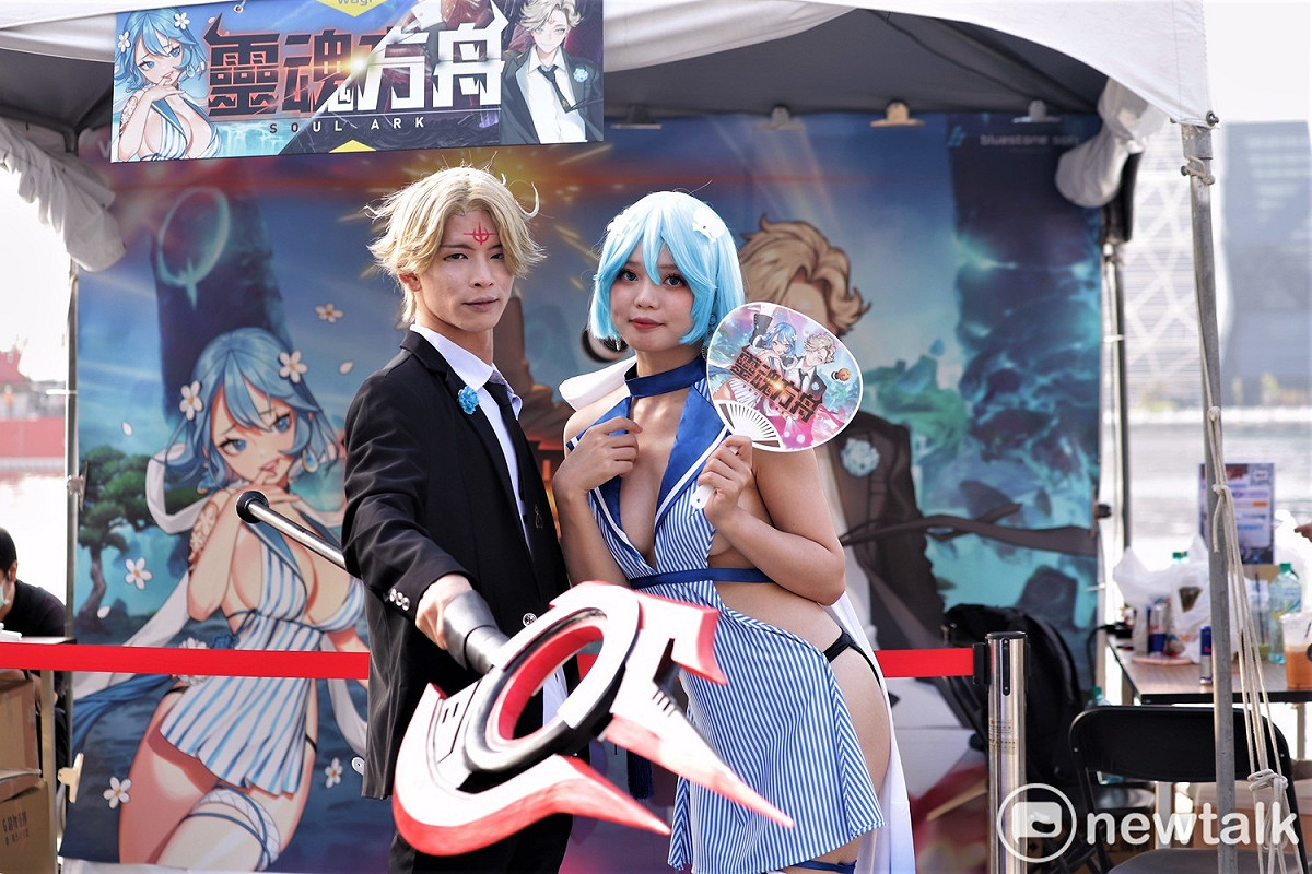《靈魂方舟》請來Coser吸引玩家人氣。 圖：簡育詮/攝