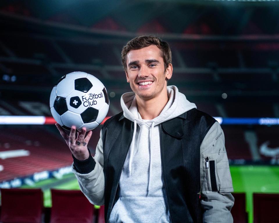 法國知名足球前鋒格里茲曼（Antoine Griezmann）宣布和華為解約。 圖：翻攝自格里茲曼 臉書