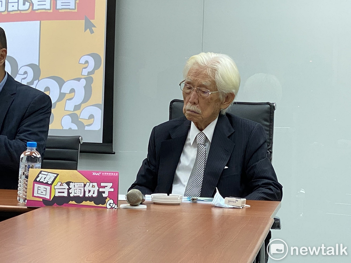 制憲基金會董事長辜寬敏。 圖：周煊惠／攝