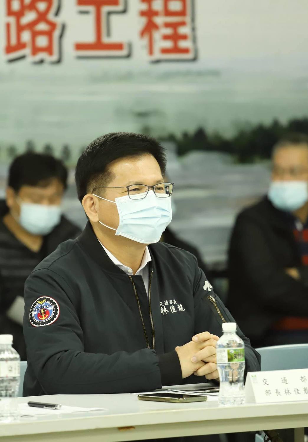 交通部長林佳龍拍板林口交流道改善，將在2024完成增設匝道工程。 圖：翻攝自林佳龍臉書