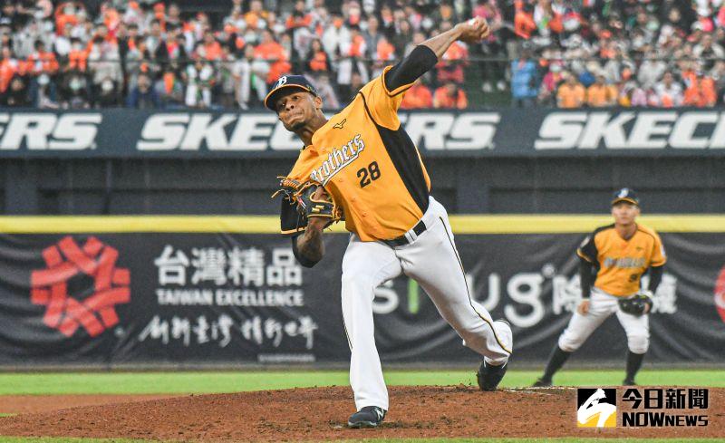 中信兄弟洋投米蘭達。 圖／記者葉政勳攝 , 2020.11.08