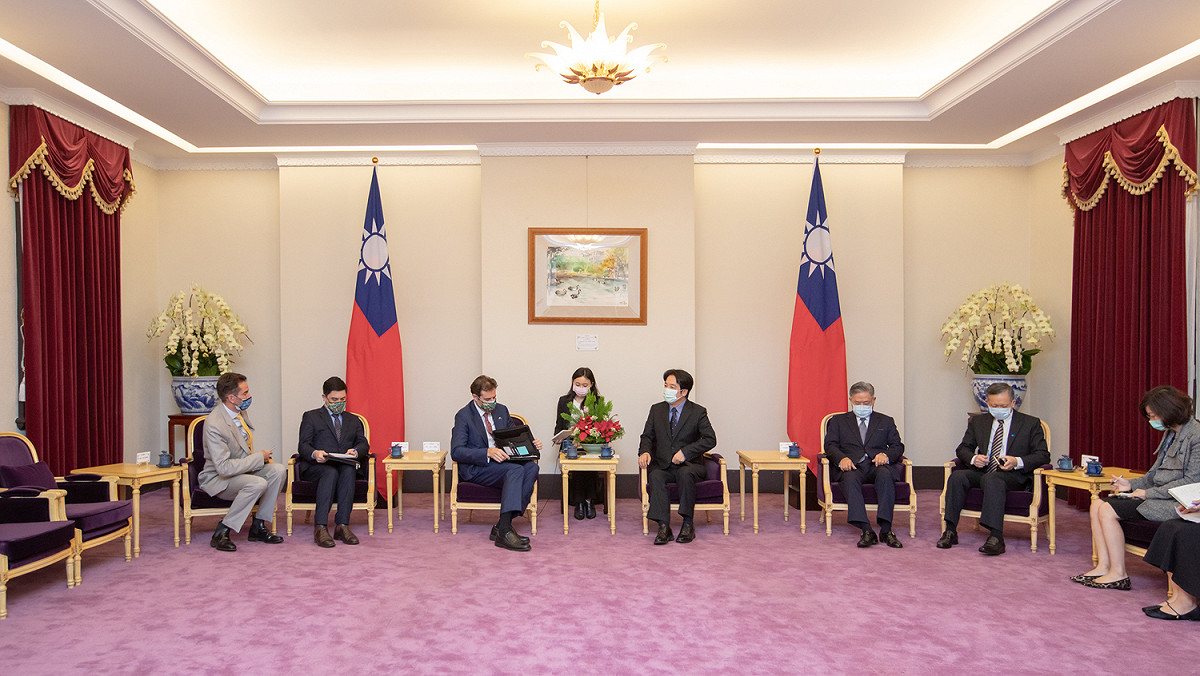 副總統賴清德接見澳洲代表高戈銳 圖：總統府提供