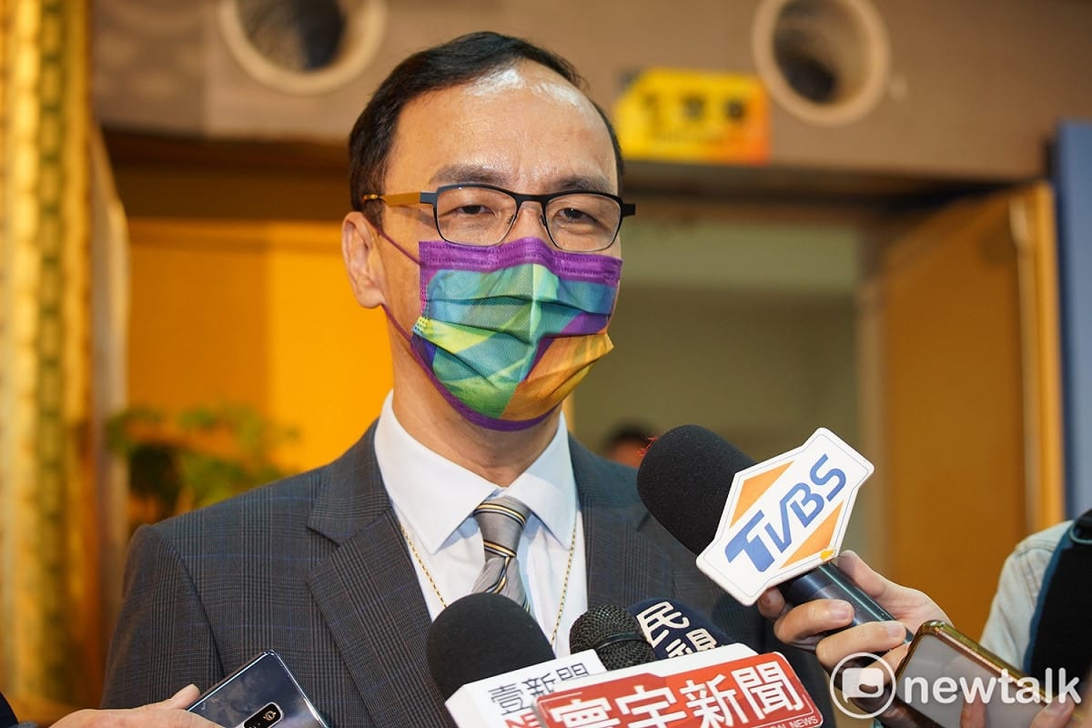 朱立倫說，他和侯友宜是幾十年好友，兩個現在都各自做好自己的工作本分、不談政治，籲外界不要用任何方式見縫插針。 圖：林昀真/攝（資料照）