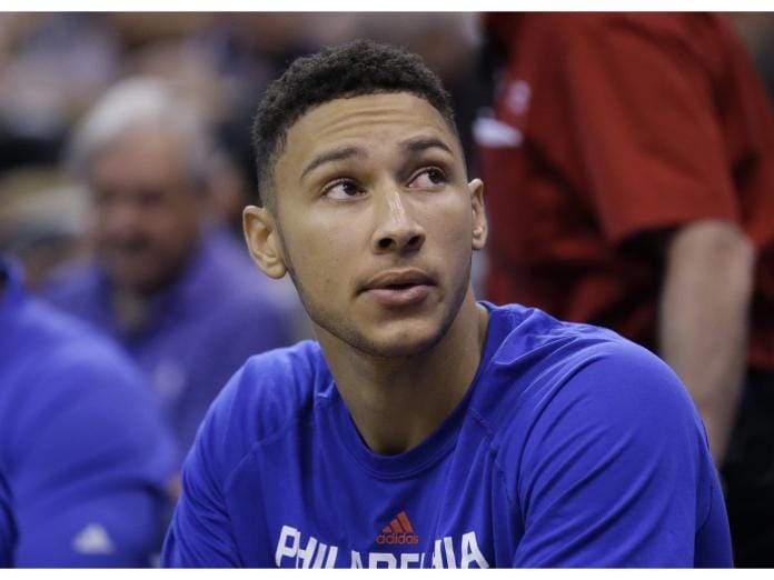 費城七六人選秀狀元Ben Simmons。 圖：取自美聯社／達志影像